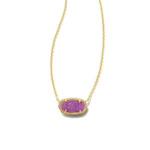 Kendra Scott purple drusy Elisa necklace